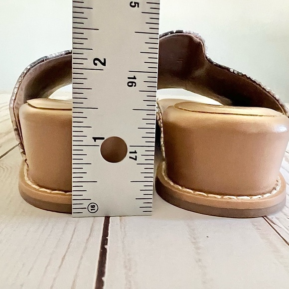 Aerosoles NWOT Yorketown Slip On Wedge Sandal Shoe Snake Animal Print Womens 7.5 - Picture 8 of 8